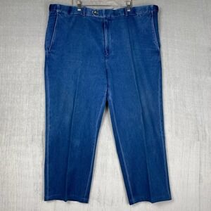 Vtg 90s Norm Thompson Denim Pants Mens 44x26 Relaxed AutoSizer Cotton Normcore